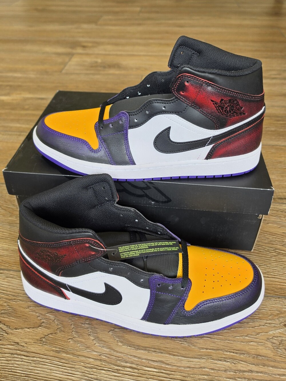 Nike Air Jordan 1 Mid Se La To Chicago Mens Size 12